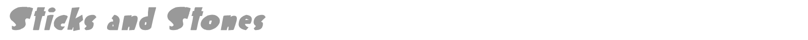 Sticks and Stones font preview